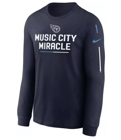Nike Men’s Tennessee Titans Team Slogan Long Sleeve Jersey Shirt Extra Large XL Cover