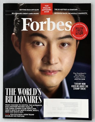 Forbes Magazine Apr 2025 / May 2025 Trump, AI - Artificial Intelligence, Wealth — 第 1/4 张图片