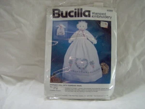 BUCILLA STAMPED EMBROIDERY KEEPSAKE DOLL w/ GUARDIAN ANGEL KIT NEEDLEWORK CREWEL - Picture 1 of 7