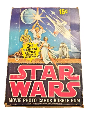 1977 Topps STAR WARS Series 3 Empty Display Box - Image 1 of 4