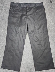 Dickies Pants Mens 44x30 Black Flat Front Straight Fit Work Wear - Picture 1 of 10