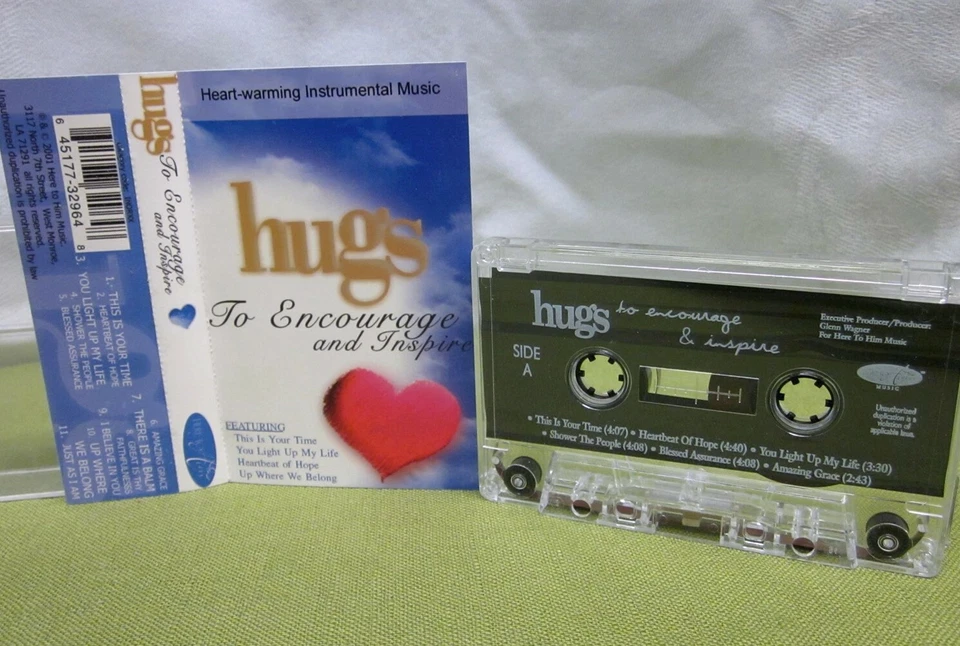HUGS TO ENCOURAGE & INSPIRE cassette tape 2001 instrumental Christian - Image 1 of 1