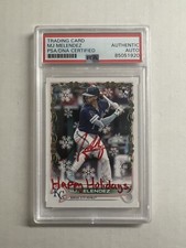 2022 MJ Melendez Topps Candy Cane Bat Rookie on Card Auto "Happy Holidays" 1/1