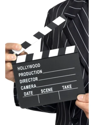 Hollywood Clapper Board Movie Film Party Fancy Dress Accessory - Image 1 of 2