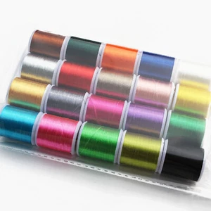 20 Colors 40 Yards Fly Tying Floss Thread 300D Silky Yarn Fly Fishing Tying Line - Bild 1 von 5
