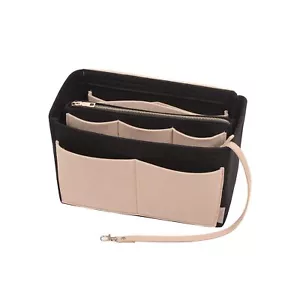Purse Organizer Insert, Felt Organizer with Metal Zipper, Handbag & Tote Shaper - Picture 1 of 7