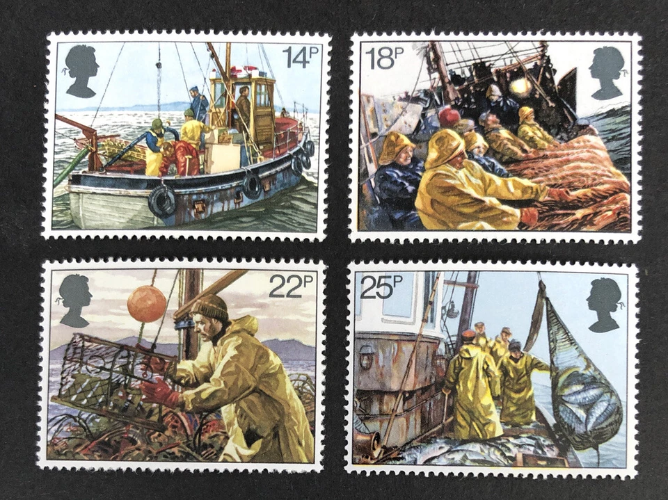 GB 1981 MNH Fishing Industry Mint Stamp Set SG 1166 to 1169 with Free UK P&P - Image 1 of 1