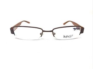 iMAGO Eyeglasses Frames AGLON 3 51-18 Brown/Orange Half Rim M154