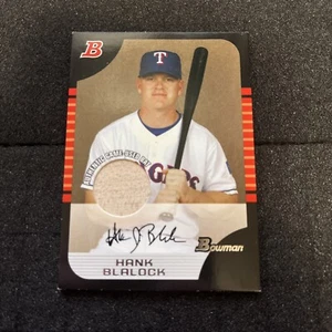 2005 Bowman - Veteran Relics #5 Hank Blalock (MEM) - Foto 1 di 2