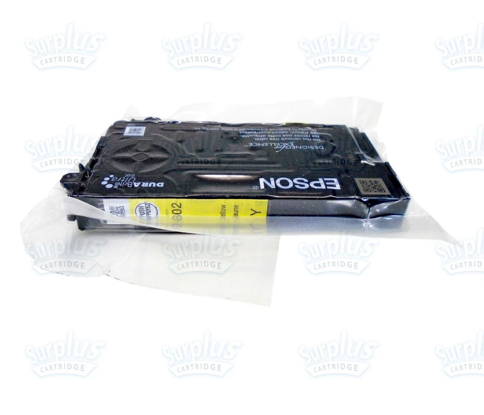 Genuine Epson 802 Yellow DURABrite Ink WF4734 WF4720 WF4730 WF4740 (NOT Initial) - Image 1 of 1