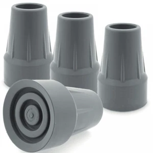 Set of 4 Aidapt Replacement Grey Rubber Ferrules 19mm for Mobility Products etc - Picture 1 of 4