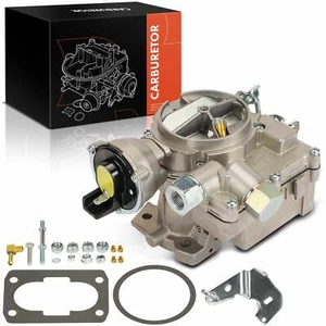 Marine Carburetor for Mercruiser 2.5L 3.0L 4CYL w/ Long Linkage Black 2 Barrel - Picture 1 of 8