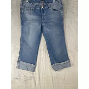 Clash women's capri size 13 denim cuff jeans - Picture 1 of 20
