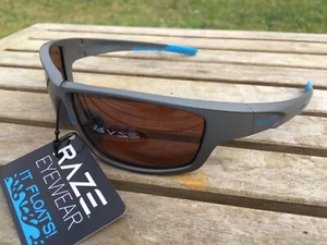 RAZE Eyewear Sunglasses Z Coast floating polarized fishing gray blue HDP - Picture 1 of 12