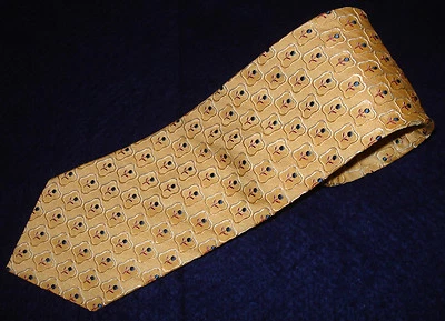 Gravata floral ERMENEGILDO ZEGNA FEITA NA ITÁLIA BEGE/VERMELHO/AZUL - GRAVATAS - GRAVATAS DE DESIGNER - Imagem 1 de 3