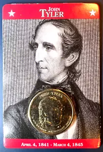 Uncirculated Sealed Presidential Gold Dollar Coin John Tyler 2009 P - Picture 1 of 2