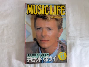 Music Life Japanese Rock Magazine David Bowie Nov. 1983 - Picture 1 of 12