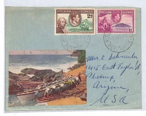 PITCAIRN ISLAND Cover Illustrated USA Arizona Phoenix 1948{samwells-covers}XC108 - Picture 1 of 14