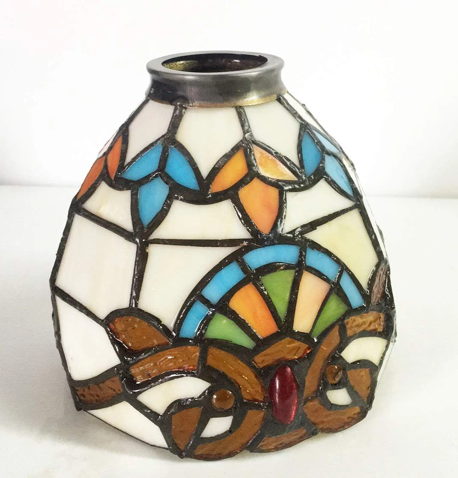 Lámparas Tiffany HMJ8038 Pantalla de vidrio de colores Luz de cuentas Lámpara de mesa Lámpara de araña Du... Foto 1 de 4