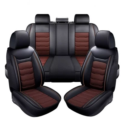 For Toyota RAV4 Leather Car Seat Cover 5-Seat Front Rear Protectors Brown 5-sit - Изображение 1 из 4