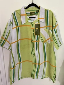 Vintage PJ Mark Shirt Mens 2XL Multicolor Button Up Pocket Deadstock NWT - Picture 1 of 5