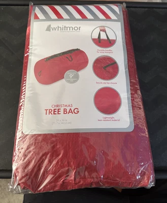Сумка для рождественской елки Whitmor - красная - Изображение 1 из 2