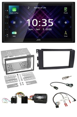 JVC DAB 2DIN Lenkrad Bluetooth USB Autoradio für Smart ForFour 2004-2006 - Bild 1 von 4