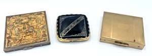 3 Vintage Compacts Elgin American Art Deco, Yellowstone, Unmarked - Picture 1 of 13