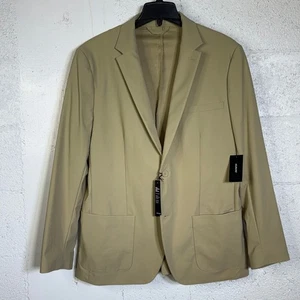 Alfani Men's Alfatech Notch Lapel Patch Pocket Blazer, tan Large $140 - Picture 1 of 12