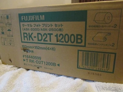 Fujifilm RK-D2T 1200B Thermal Photo Paper And Ribbon For ASK2000/2500 OPEN BOX - Image 1 of 4