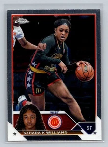Sahara Williams 2023 Topps Chrome McDonald's All American #48 Oklahoma Sooners - Picture 1 of 2