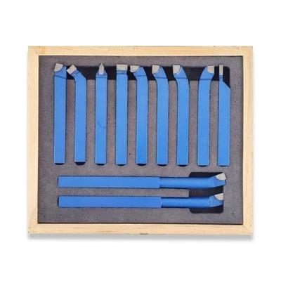 11PC BRAZED BORING TURNING TOOL LATHE CUTTER SET 10MM RDGTOOLS - Image 1 of 4