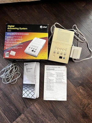 Genuine AT&T 1720 Tapeless Digital Answering System Box Included VTG  1993 - Image 1 of 4