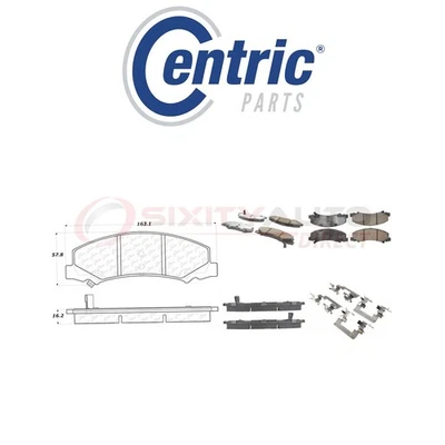 Centric Posi Quiet Ceramic Brake Pads w Shims for 2008-2009 Buick LaCrosse bw Foto 1 de 4