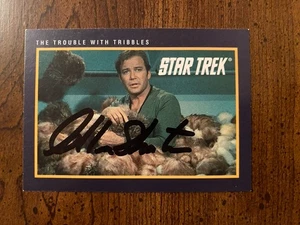 William Shatner Signed Autographed Trading Card With COA Star Trek TOS Tribbles - Picture 1 of 5