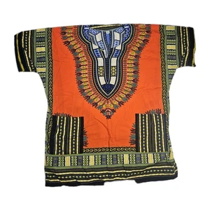 VTG Dashiki Shirt African Angelina Tribal Shirt Unisex.Cotton.XXL Check Measures - Picture 1 of 21