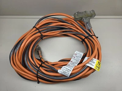 Cabo de extensão interno/externo resistente caixa aberta Ridgid 100' 12/3 TriTap - Imagem 1 de 4