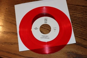 NEW VINYL 45 GARTH BROOKS SILENT NIGHT B/W WHITE CHRISTMAS RED VINYLNEW UNPLAYED - Picture 1 of 2