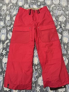 Bonfire Snowboarding Insulated Ski Snow Pants Girls Youth L 10-12 Hot Pink Rare - Picture 1 of 18
