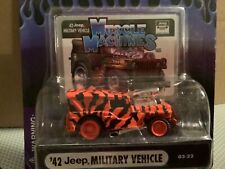  1942 Jeep military vehicle orange     Muscle Machine BLOWER funline1:64