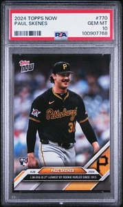 2024 Topps Now #770 Paul Skenes PSA 10 - Picture 1 of 2