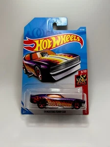 Hot Wheels HW Flames ‘71 Mustang Funny Car 8/10 Purple 57/250 2018 - Picture 1 of 6