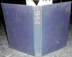 R L Stevenson A CHILD’S GARDEN of VERSES 1930s FAUX LEATHER Kate Elizabeth Olver - Imagen 1 de 3
