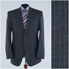 Mens Striped Grey Blazer 44L Uk Size Umberto Rosetti Wool Sport Coat Jacket