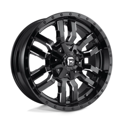 Llantas negras de 18 pulgadas para camioneta Chevy Silverado 2500 3500 18x9 trineo de combustible D595 Foto 1 de 4