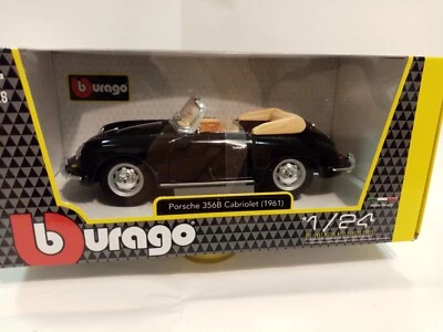 MODELLINO BBURAGO PORSCHE 356 B CABRIO  1961  SCALA 1:24 - Immagine 1 di 4