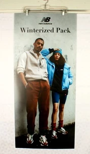 *Cartel publicitario de tienda de vinilo New Balance banner 44"" x 20"" - Imagen 1 de 2