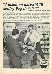 Magazine Print Ad PEPSI 1963 Retail Profits Larry Burrow Downey California - Imagen 1 de 1