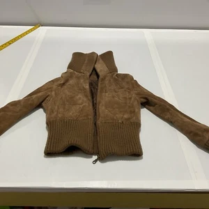 Damen Sportswear Leder Bomberjacke Größe unbekannt weiter Ausschnitt - Bild 1 von 10