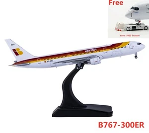 (Rare)1:400 JC Wings XX4260 Iberia B767-300ER EC-GSU Free Tractor+Stand - Picture 1 of 3